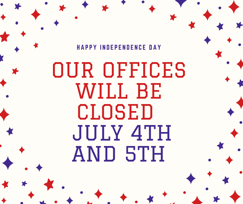 Offices Closed July 4th & 5th for Independence Day Techneeds